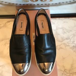 Moy miu cap toe skate sneaker